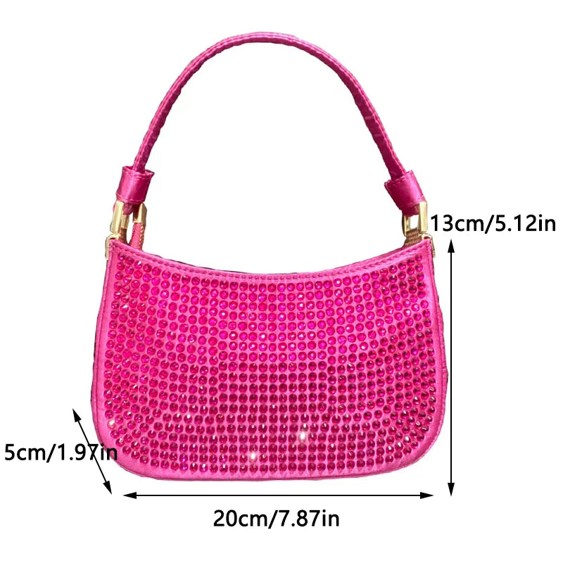 Fashion Purses For Women Luxury Designer Handbags Versatile Evening Clutch Bag Party Elegant Rhinestone Purse