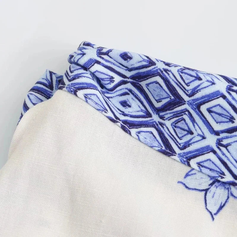 TRAF Mini Bow Skirts Women's Skirt Summer Print Mid Waist Coquette Floral Skirts Y2k Skirt All-Match Street Ladies Skirts