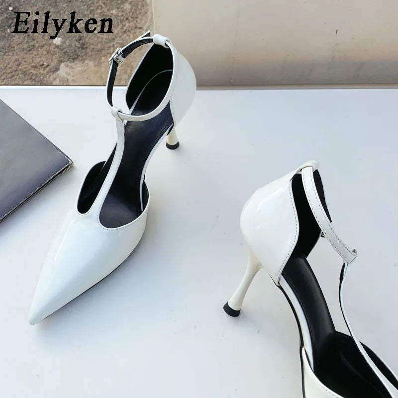 Eilyken Spring Autumn Brand Women Pumps Shoes Fashion Pointed Toe Ladies Elegant Hollow Out Sandals Zapatilla De Muje