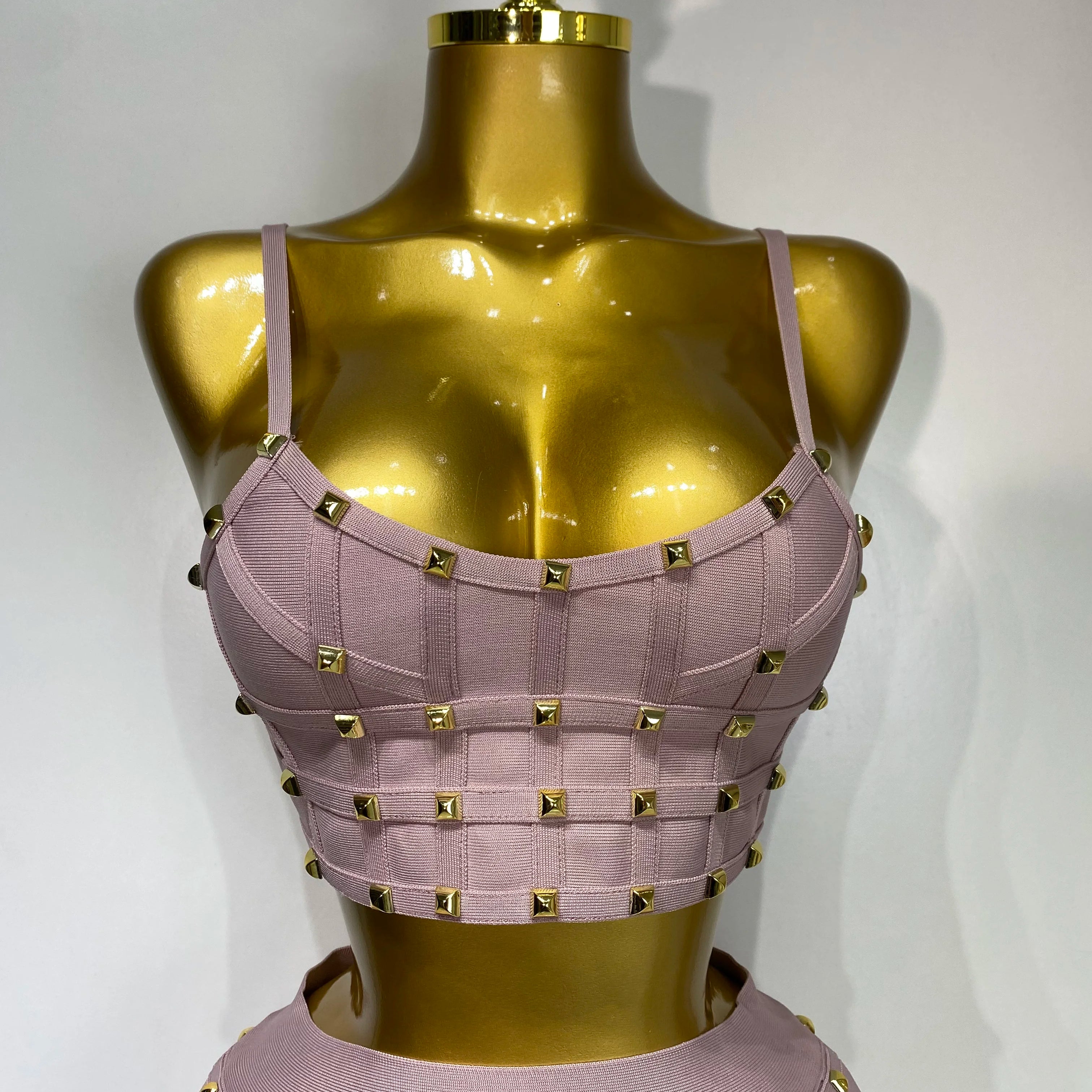 High Quality Women Sexy Luxury Birthday BandageTwo Piece Set Evening Party Prom Gown Celebirty High Street Club Party Outfit