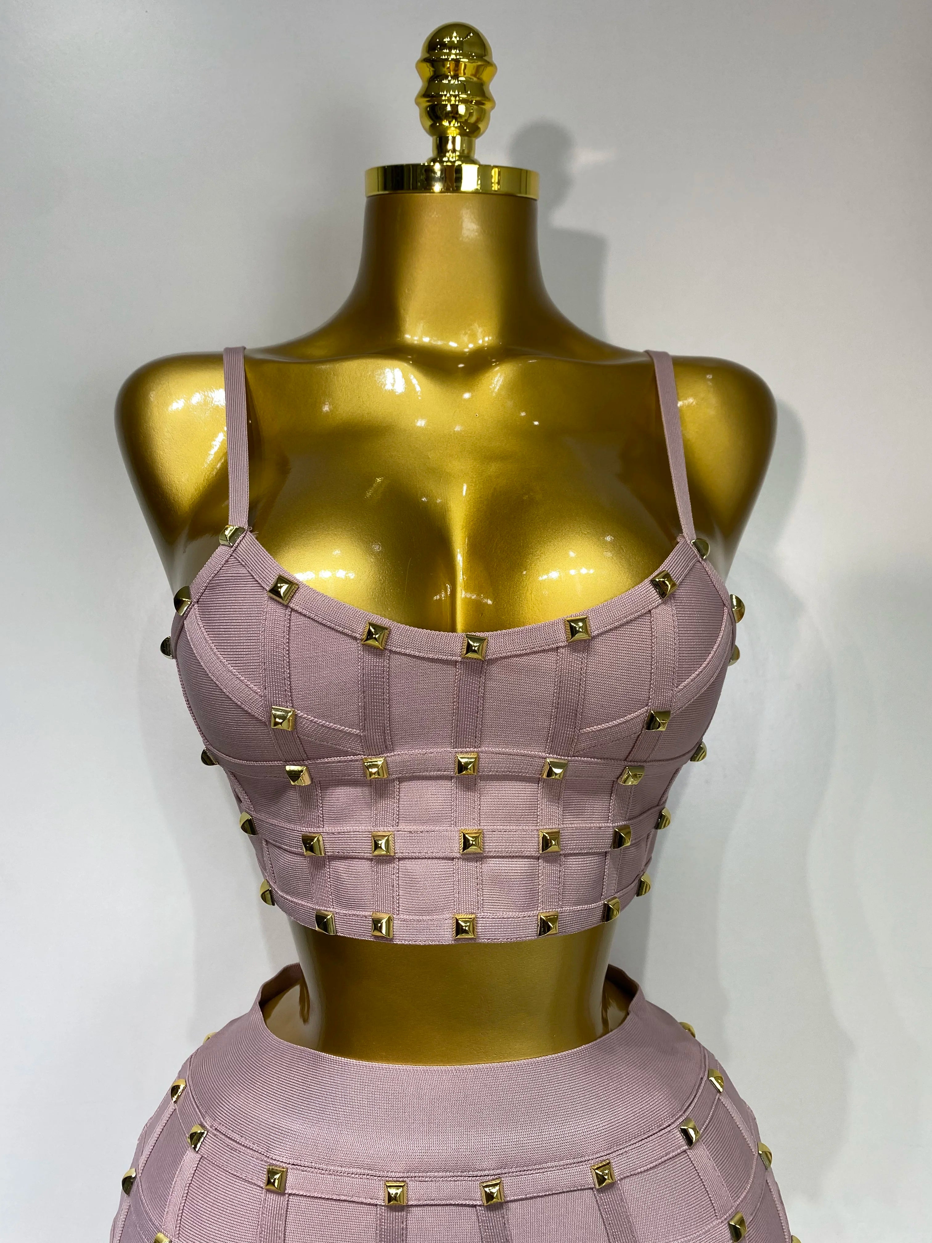 High Quality Women Sexy Luxury Birthday BandageTwo Piece Set Evening Party Prom Gown Celebirty High Street Club Party Outfit