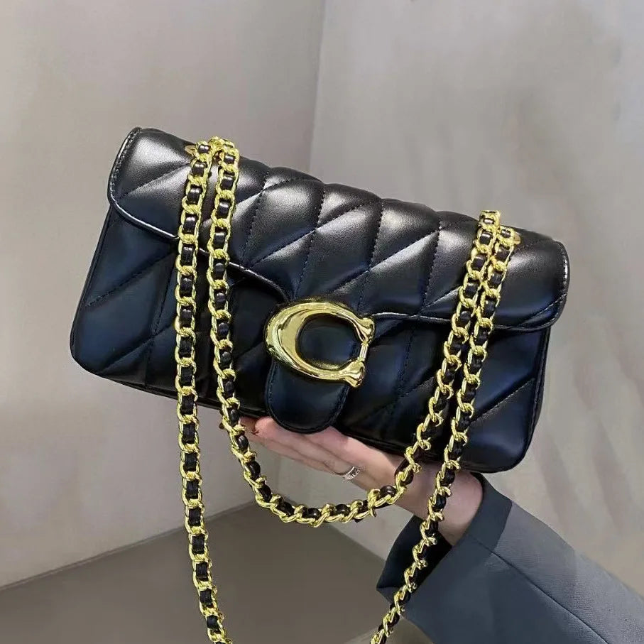 Chain Strap Dionysus Bag for Women Quilted Pattern Vintage Square Shoulder Crossbody Bag Elegant Evening Party Purse