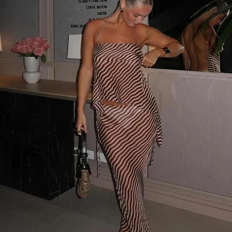 Vintage Zebra Printing Bikini Set For Women Fashion Bathing Suit Beachwear Cover Ups Suits Summer Lady Beach Vocation Wear 2025