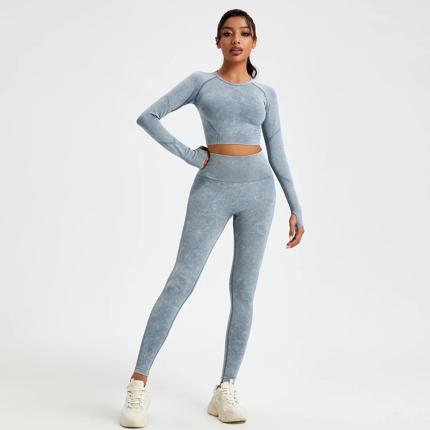 Wash Autumn Pant Sets Skinny Stretch Sport Pant Sets Beautiful Activewear