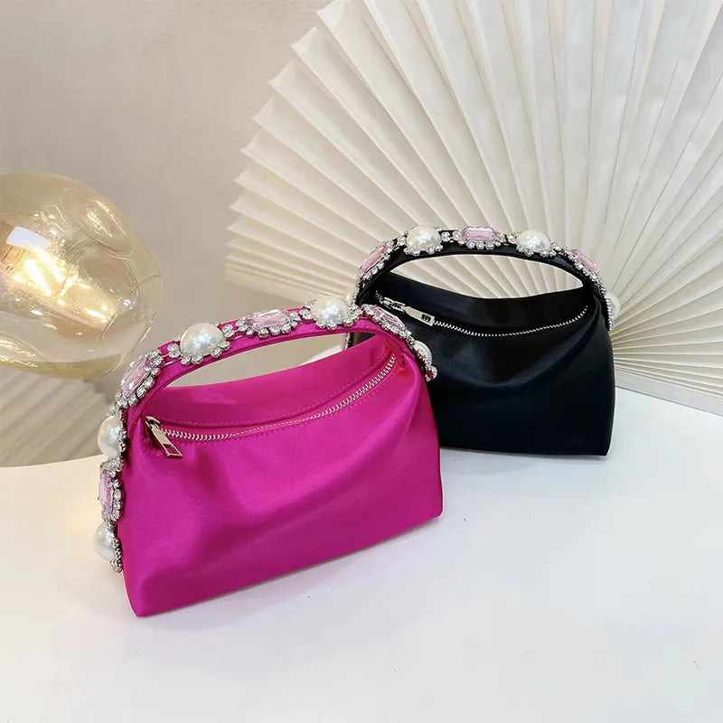 Handbag Luxury Shiny Crystal Purses Designer Rhinestones Clutch Purse Bag for women handle bag Women's bag purse eveing
