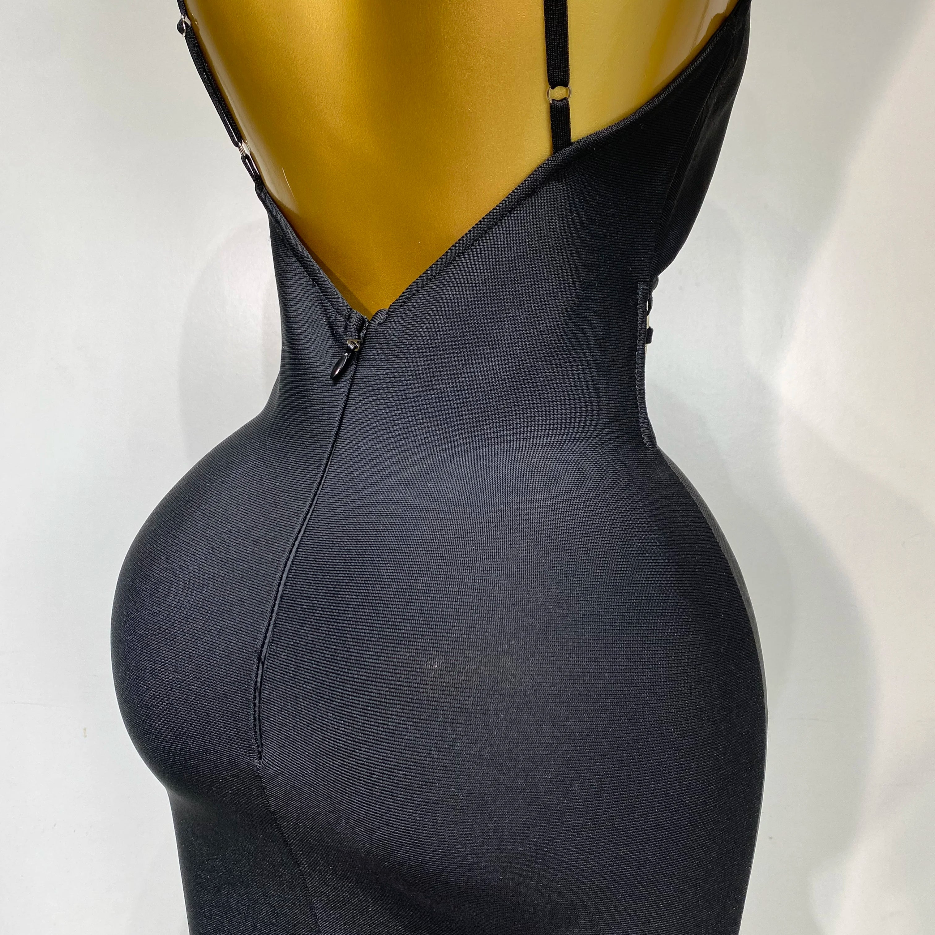 High Quality Women Sexy Backless Bodycon Bandage Dress Nightclub Party Evening Dress Luxury Birthday Cut Out Black Dresses