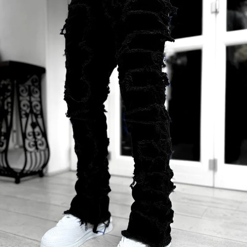 Fall Men Pink Jeans Pants Hip Hop Y2K Jeans US EURO Men's Trousers Clothing ropa hombre Black Jeans