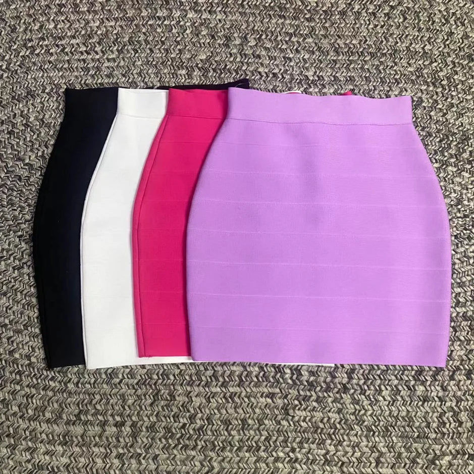 Mini-jupes moulantes sexy à 4 couleurs pour femmes, idéales pour célébrer une soirée en boîte de nuit, vente en gros