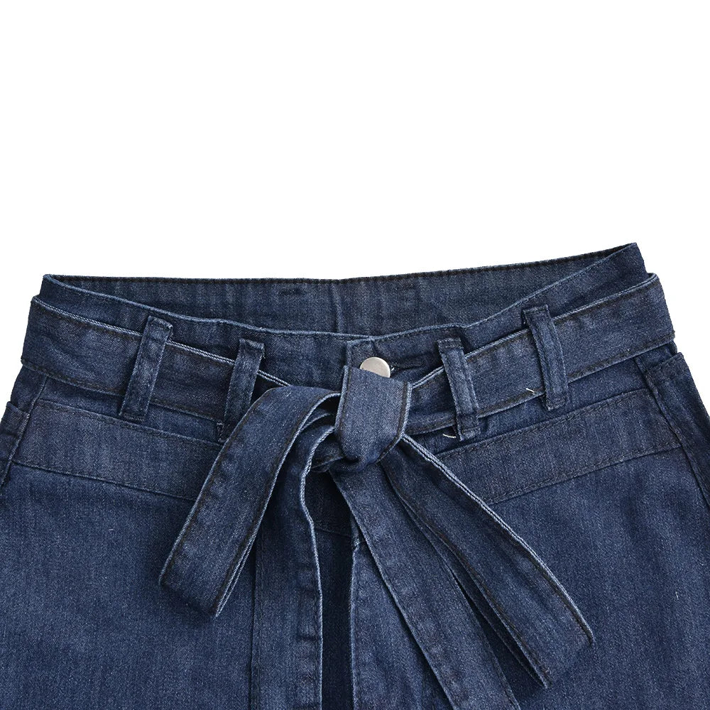 Fashion Jeans Pant For Women Y2k Cargo Casual Denim Lady Skinny Thicken Fleece Students Pants Female Retro Blue Trousers