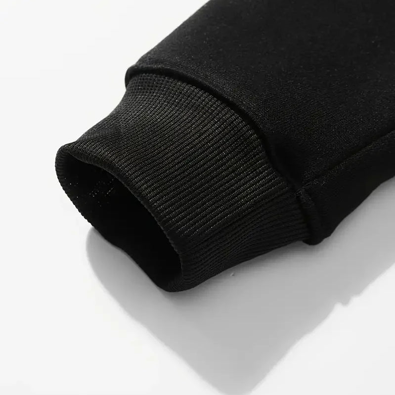 Women's Christmas printed loose top sweater long sleeved autumn and winter black