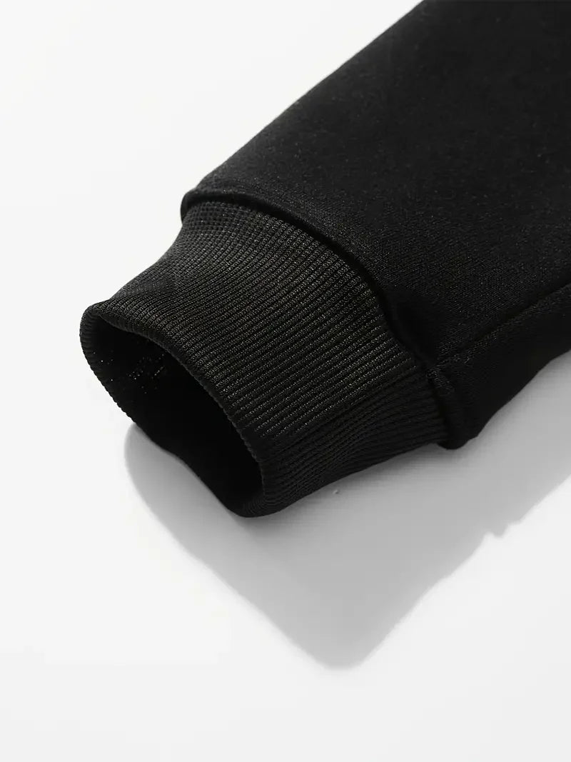 Women's Christmas printed loose top sweater long sleeved autumn and winter black