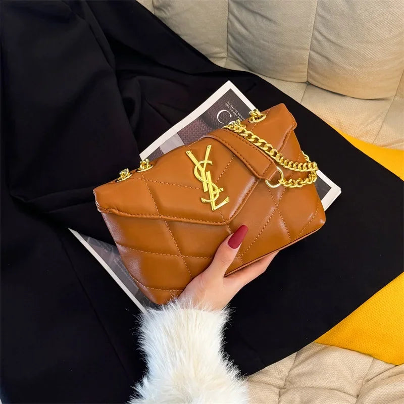 New women's chain shoulder bag, fashionable portable wallet, women's crossbody bag, casual travel handbag