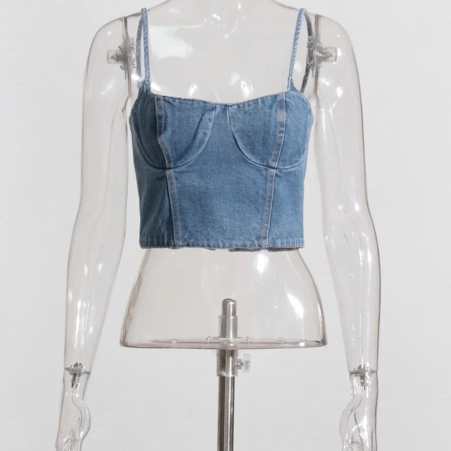 DEAT Fashion Women's Skirt High Waist Three-dimensional Rose Flower Asymmetric Blue Denim Short Skirts Summer New 17A8357 blue tops