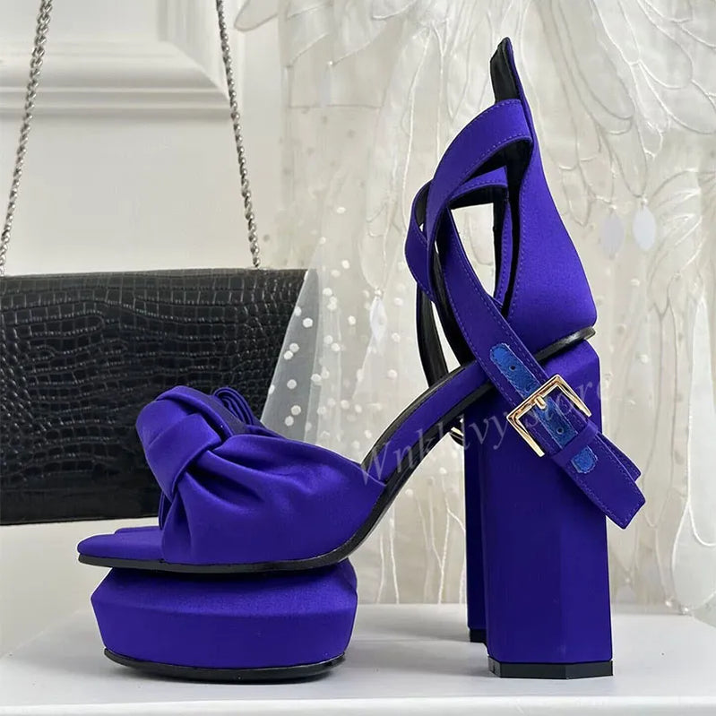 Spring Summer New Platform Sandals Sexy Women's Super High Heel Sandalias Ankle Strap Pumps Thick Soled Party Dance Shoes 2023 black 1