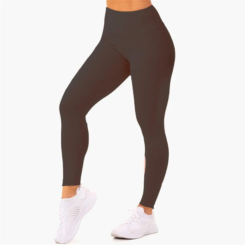 1PCS Nylon Yoga Sets Women Fitness One Shoulder Sport Bra Scrunch Booty Yoga Pants Fitness Leggings Women Workout Set black pant