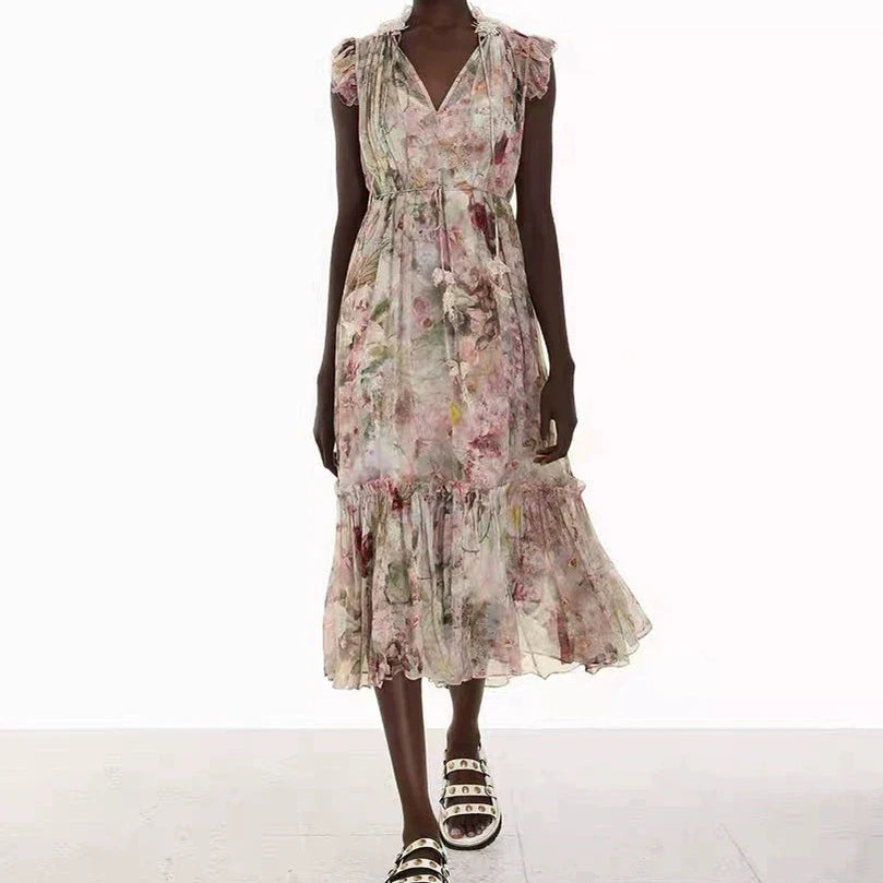 2024Top Women's Summer PartyBeach Dresses Women Long Dress Suit Female Evening Elegant Party Dresses Color