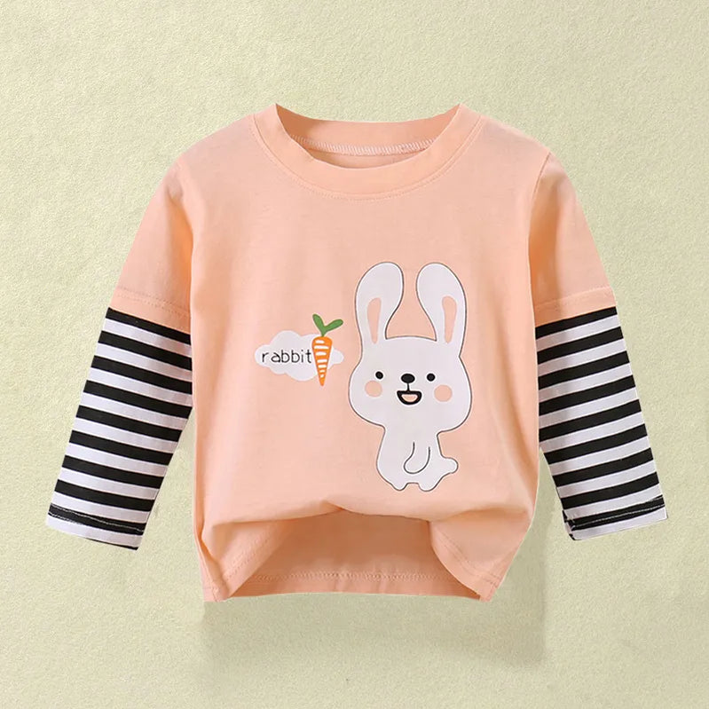 Children's Clothing Boys Girls T-Shirt kids clothes Cartoon Tops Long Sleeve Baby Clothing Autumn Winter Cotton Print Sweatshirt Style 12
