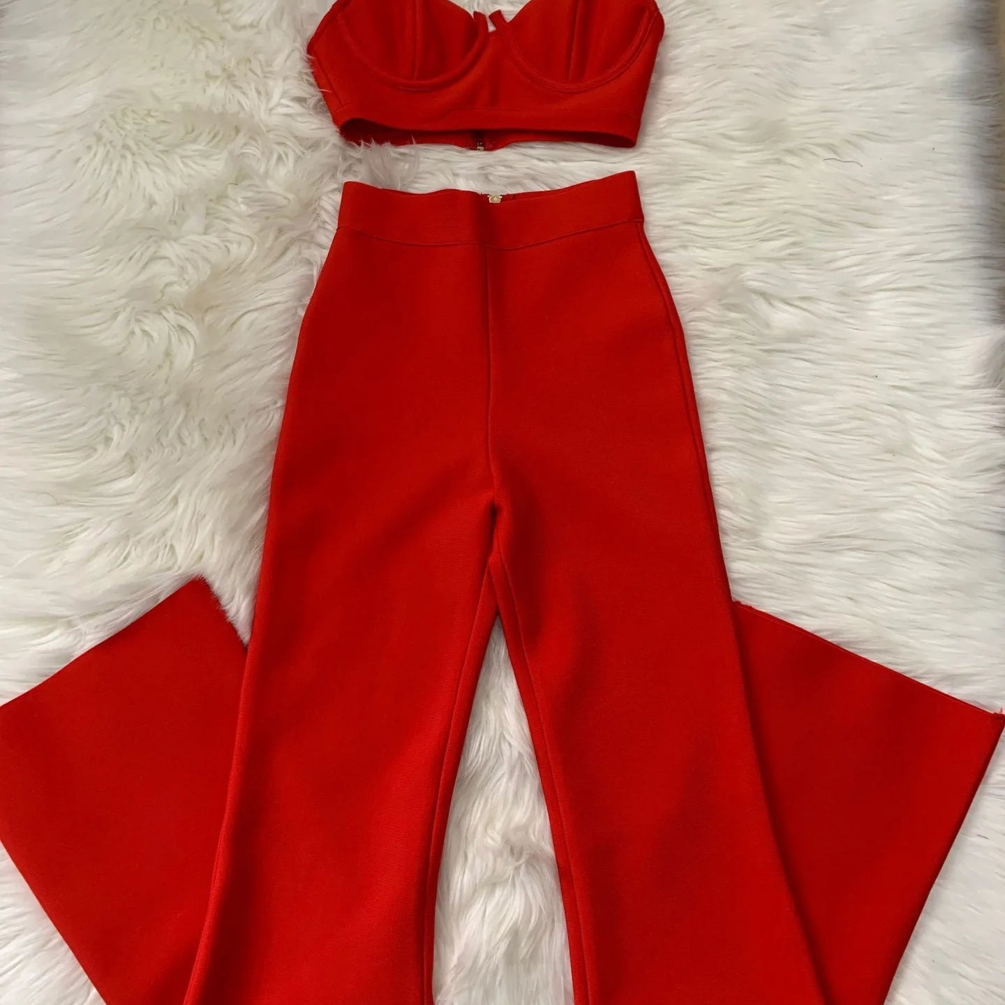 High quality Blue Two Pieces Set Bodycon Rayon Bandage Set Evening Party Sexy Fashion Outfit