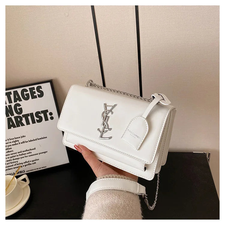 Women's New 2025 Design Sense Small Square Bag Korean Version Fashion Trend High Quality Single Shoulder Crossbody Bag Chain Bag