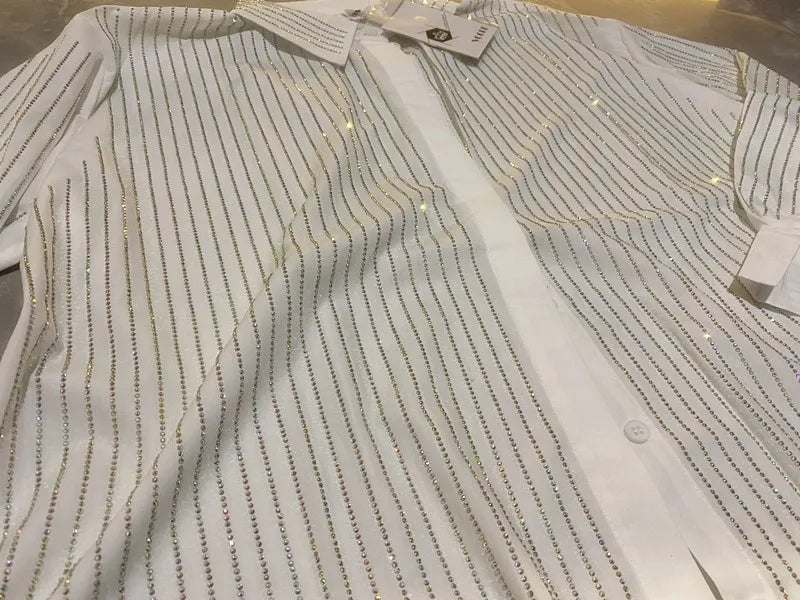 drill POLO collar shirt loose casual blouse ladies temperament elegant top