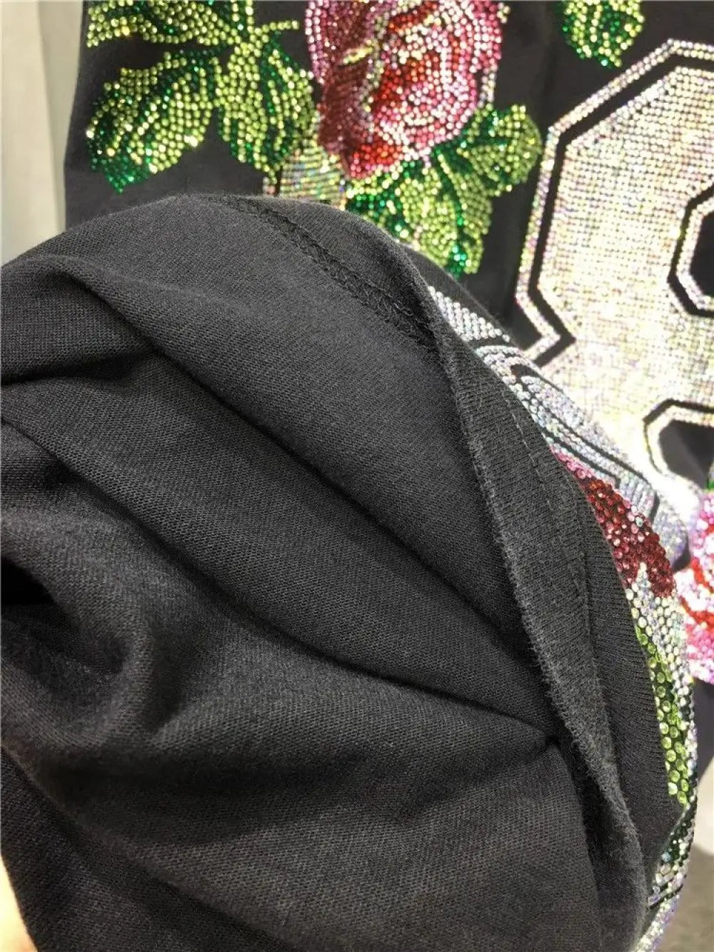 L-4XL 150kg Luxury Diamond Stamping Women's Plus Size Sweatshirts Aesthetics Art Female Pullovers Vintage Winter Lady Sweatshirt