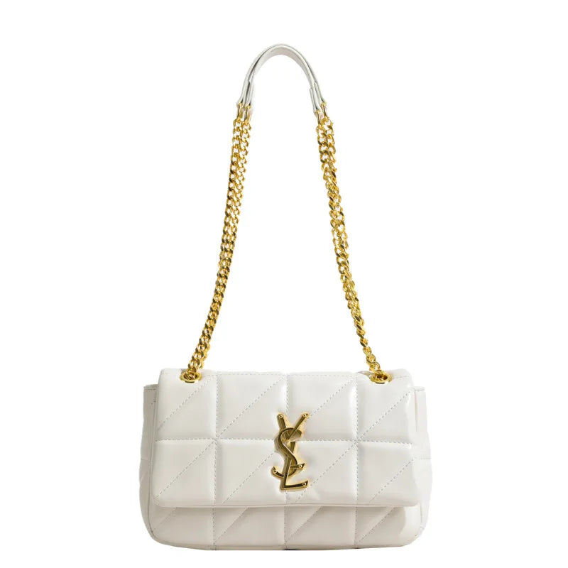 Chic Quilted Crossbody Bag, Large Capacity Underarm Bag with Chain, Multi-Functional Shoulder Purse, Stylish & Versatile