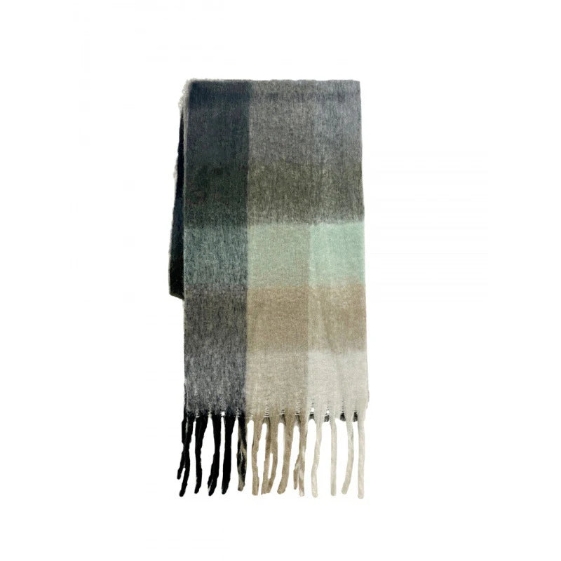 Classic Plaid Scarf Women Autumn Winter Soft Warm Scarf Luxury Long Simple Scarf Thickened Soft Shawl Fashion Accessories KK no tag