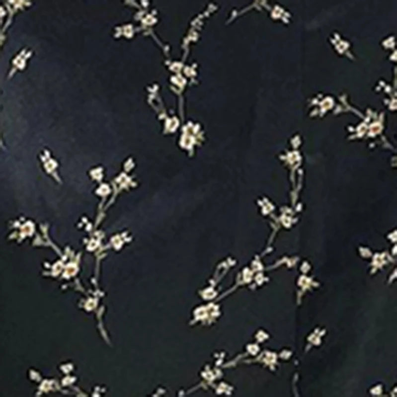 Summer Floral Off Shoulder Puff Sleeve Maxi Dress For Woman Robe Sexy Lace Up Side Split Chic Mid-Calf Aesthetic Dress Black