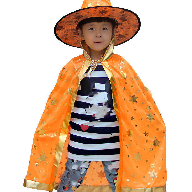 Halloween Children's Cloak Costume SIX STAR Cloak Orange Free Size