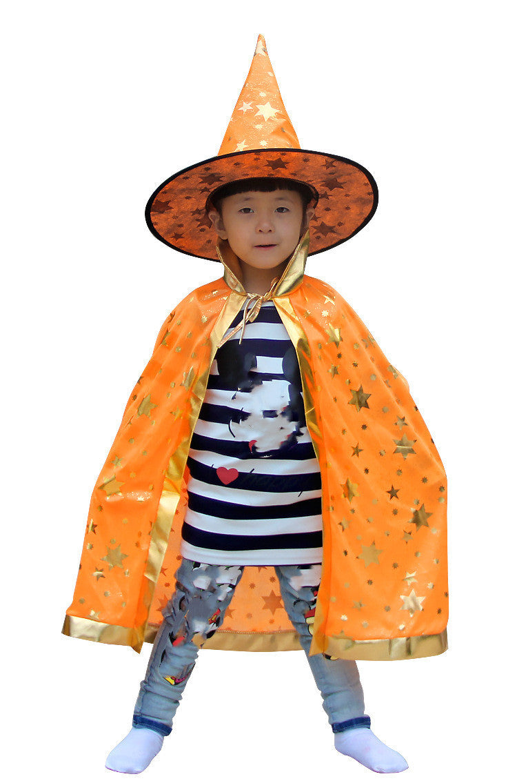 Halloween Children's Cloak Costume SIX STAR Cloak Orange Free Size