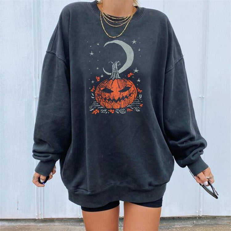 Pumpkin Halloween print sweatshirt - Basso & Brooke