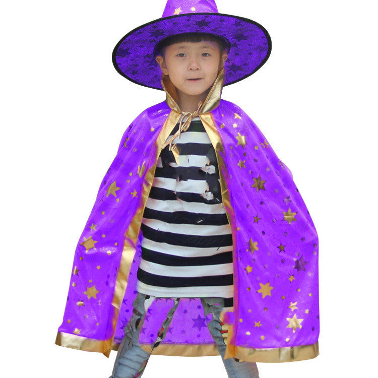Halloween Children's Cloak Costume SIX STAR Cloak Purple Free Size