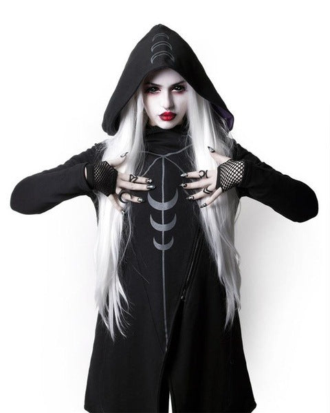 Halloween irregular hooded jacket