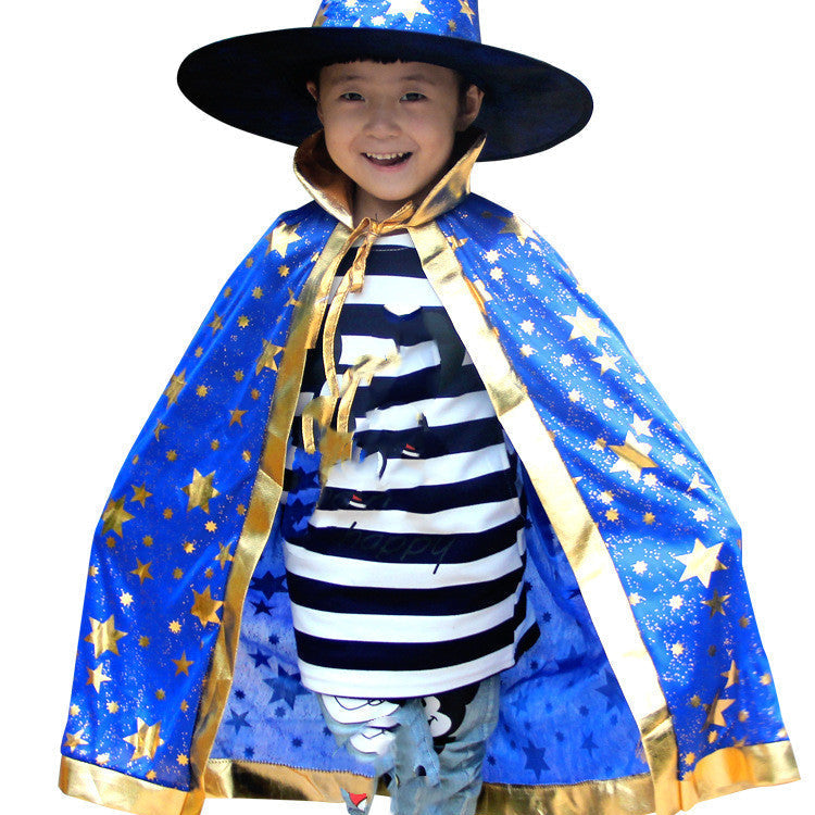 Halloween Children's Cloak Costume SIX STAR Cloak Blue Free Size