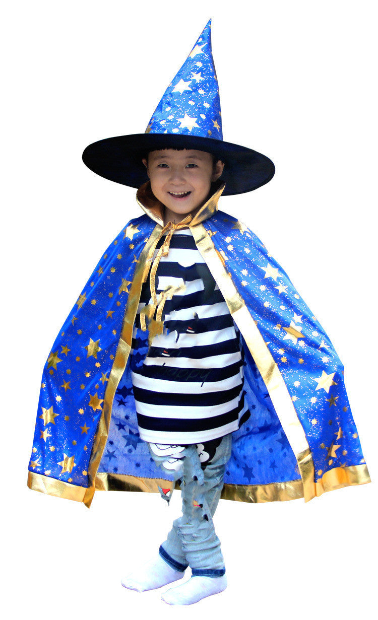Halloween Children's Cloak Costume SIX STAR Cloak Blue Free Size