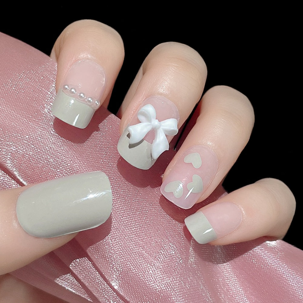 CNHIDS 24Pcs Charming Sparkling Purple Long Coffin False Nail Press On Nail Tips Girl Decoration Crystal Fake Nail With Design