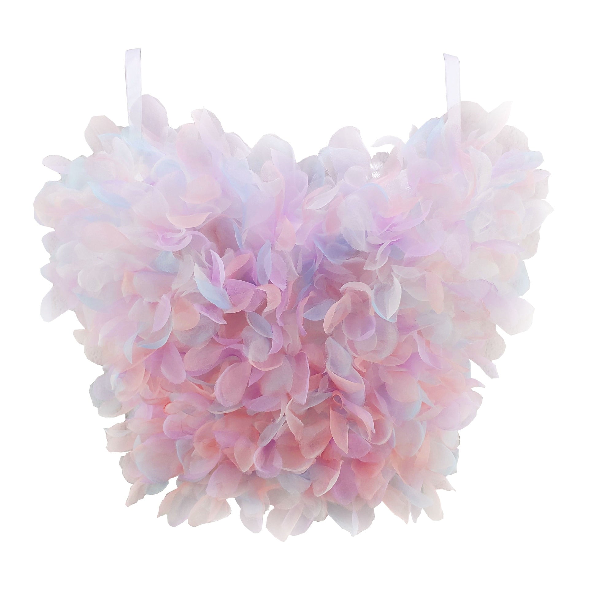 SXTHAENOO Sexy & Charming Applique Floral Corselets Women's Bachelorette Bustier Bra Cropped Top Wedding Bralette Vest