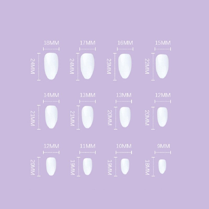 GAM-BELLE Almond Shape False Nails Black Gold Glitter Foil Design Press On Fake Nails Art Extension Tips With Glue Manicure Tool