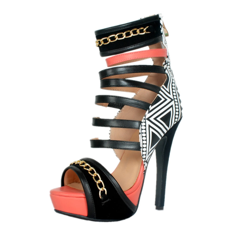 brand design big size 47 sexy Gladiator cool punk Women Shoes Summer Party nightclub high heels platform Woman sandals women