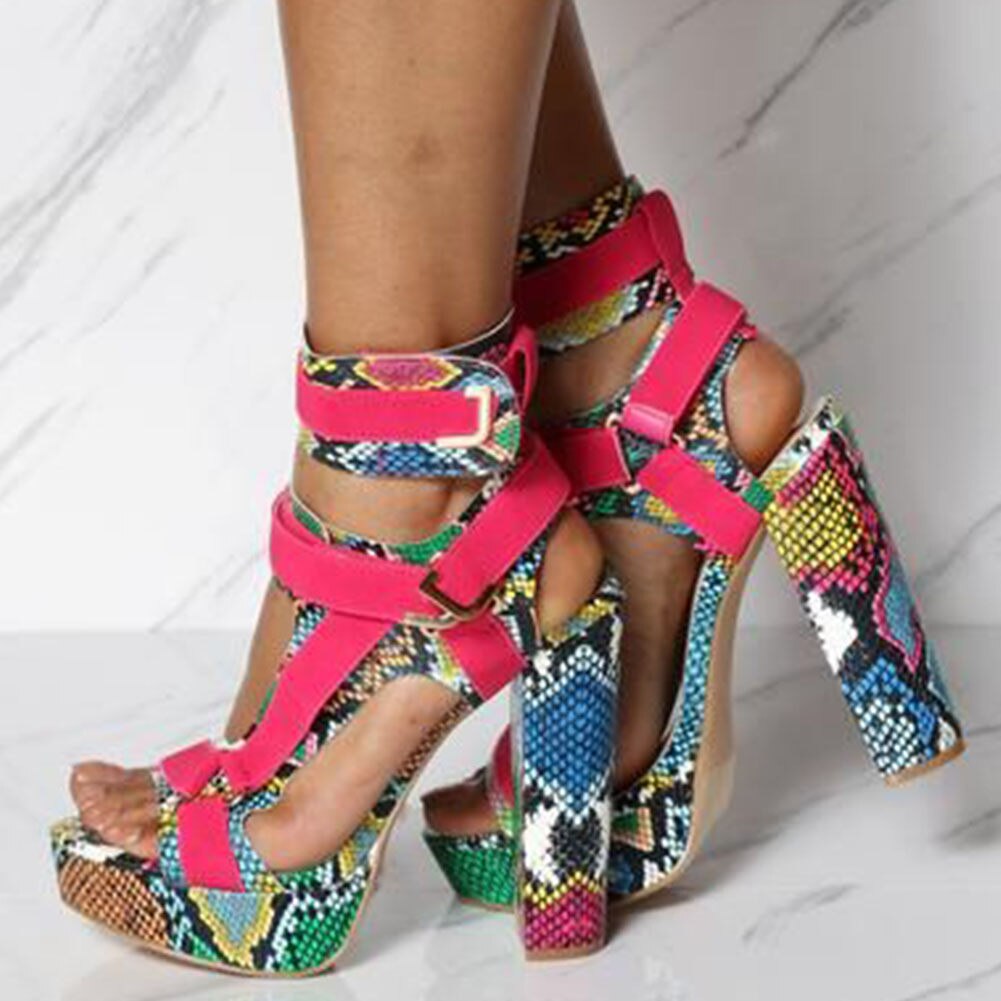 Sexy High heels Plus size platform custmoized colors party Gladiator ankle-strap ladies sandals shoes women