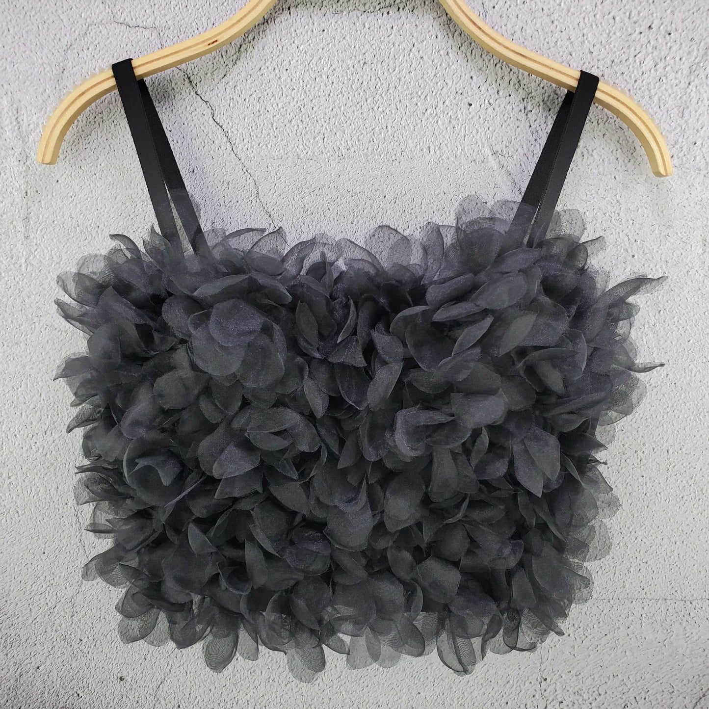 SXTHAENOO Sexy & Charming Applique Floral Corselets Women's Bachelorette Bustier Bra Cropped Top Wedding Bralette Vest