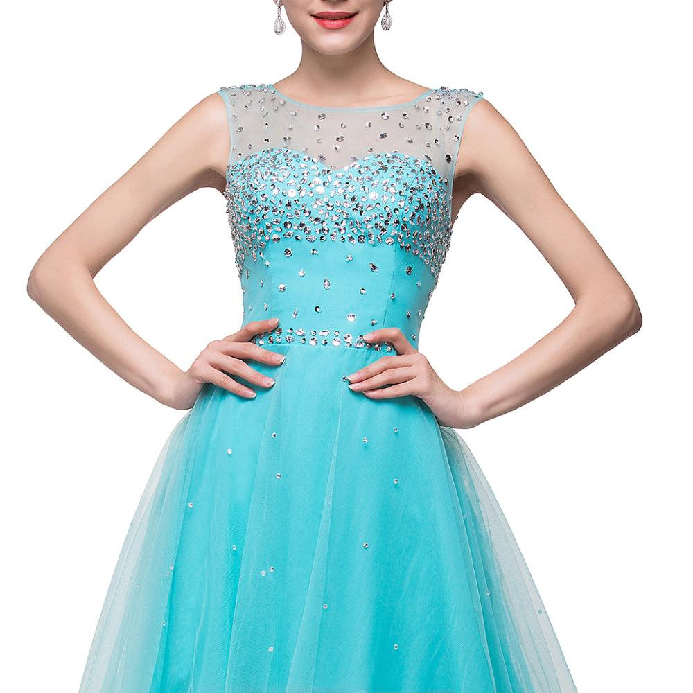 Luxury Elegant Short Homecoming Dresses Vestidos De Fiesta Crystal Formal Party Gowns Vestido De Formatura