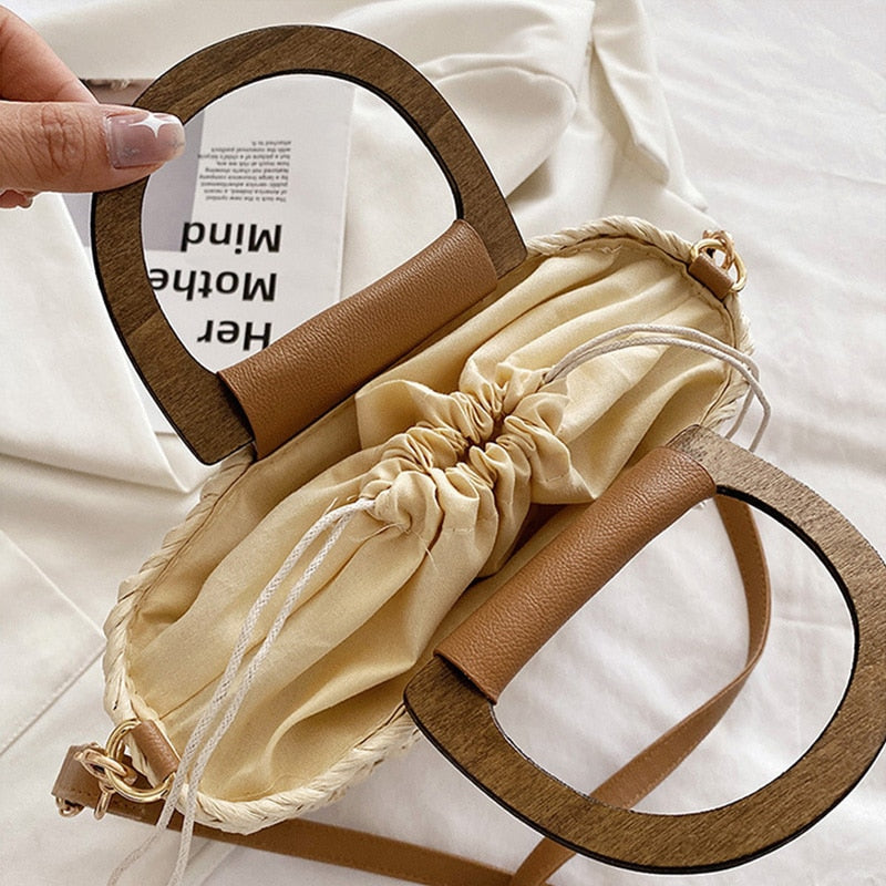JIOMAY Luxury Bags for Women Straw Bags Weave Tote Bags Designer Handbag Summer Purse Drawstring Closure Beach Shoulder Bag