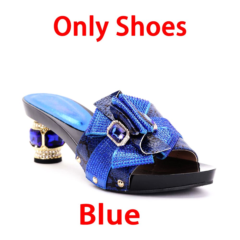 Italian Design Shoes Matching Bag Set Flip Flops Women Slides African Ladies Pumps For Dress Olny Shoes