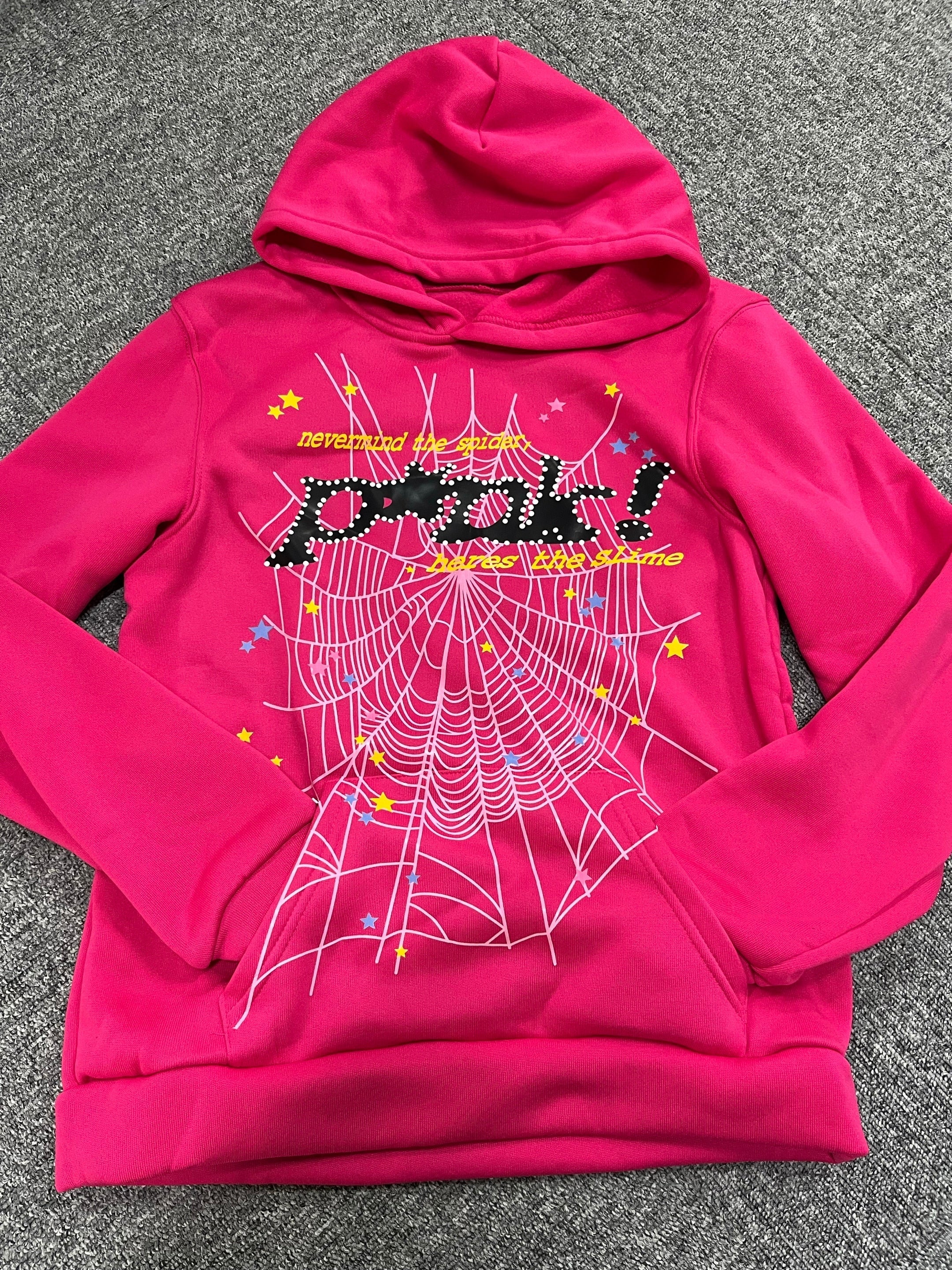 Y2k Printed Hoodie Sweatshirt for Women Spider Web Letter Gothic Streetwear Winter Baggy Hooded Polyester Autumn Punk Hoodies