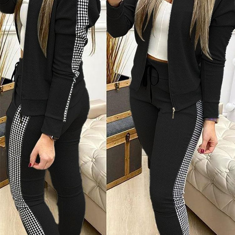 Women Two Piece Set Outfits Autumn Women's Tracksuit Zipper Top And Pants Casual Sport Suit Winter 2 Piece Woman Set