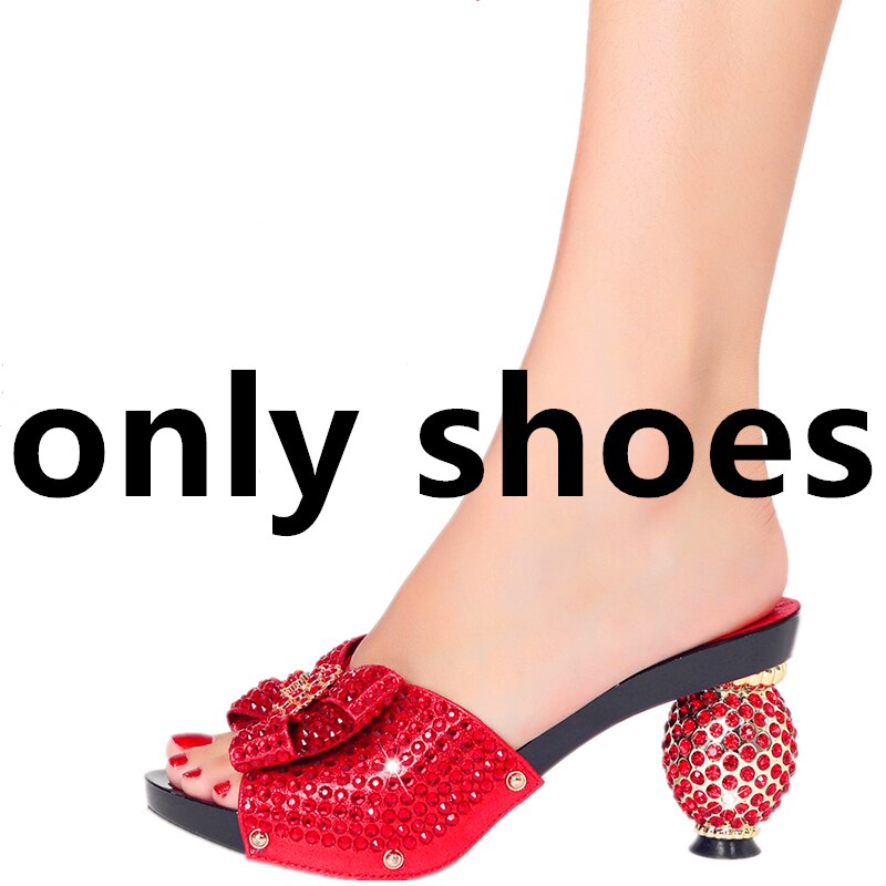 Diamond Ladies Slippers New Popular High Heels Spring Summer Plus Size Suitable for Wedding Party Birthday Ball Wear shoe