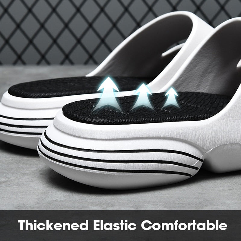 JOYWILL Summer Men's Slippers EVA Soft Bottom Non-slip Slippers Fashion Lightweight Outdoor Beach Flip Flops Shoes For Men