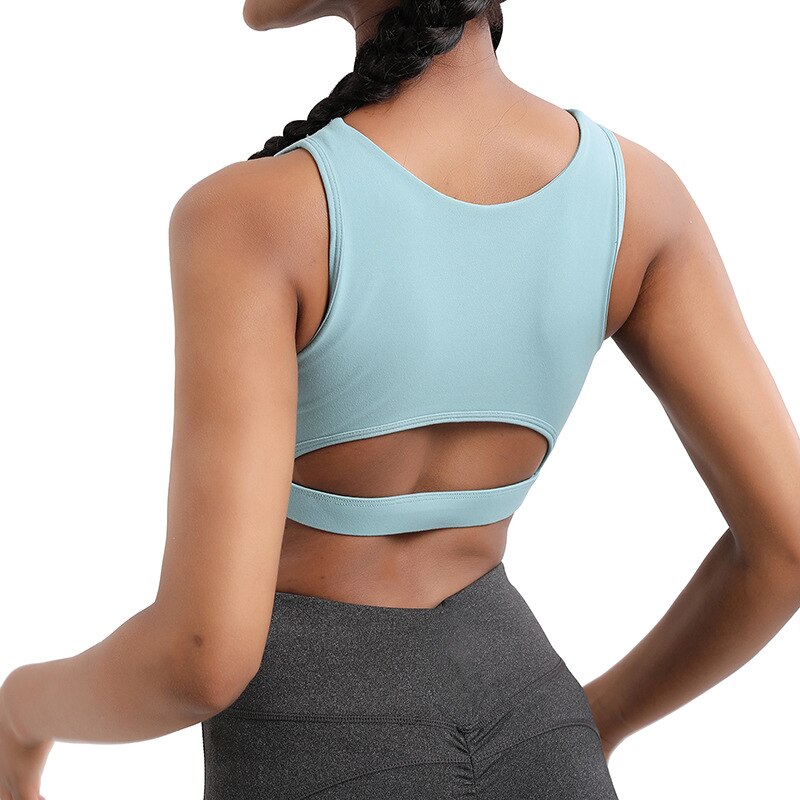 2023 Workout Top Nylon Breathable Gym Sportswear Vest For Women Sports Fitness Female Underwear Sport running Bra Sexy Tops
