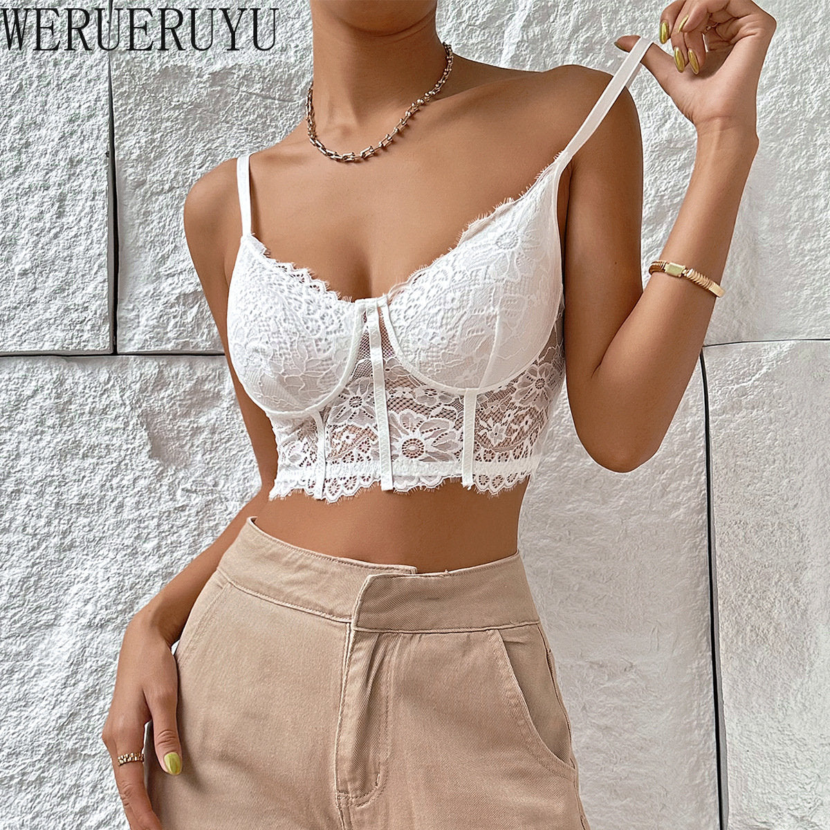Flowers Lace White Vest Mesh Crop Top Women Summer Clothes Y2k Streetwear Sexy Backless Hollow Out Tank Corset Tops Woman 2023